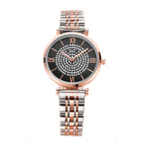 Gypsophila Diamond Design Women Watches Fashion Silver Round Dial Stainless Steel Band Quartz Wrist Watch Gifts relogiosfeminino