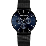 MEGALITH Mens Watches Top Brand Luxury Waterproof Wrist Watch Ultra Thin Date Quartz Watch For Men Sports Clock Erkek Kol Saati