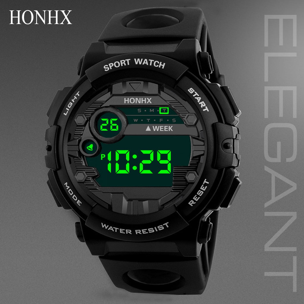 HONHX Luxury Mens Digital LED Watch Date Sport Men Outdoor Electronic Watch Casual Sport LED Wrist Watches relogio digital NEW