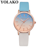 YOLAKO New Arrival Thin Leather Casual Luxury Woman Watch Ladies Quartz Watch Female Bracelet Women Watches Colok Reloj 533