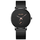 Men Casual Watches Minimalism Brand New Fashion Quartz Casual Stainless Steel Mesh Strap Ultra Thin Business WristWatch