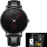 LIGE 2019 New Fashion Sports Mens Watches Top Brand Luxury Waterproof Simple Ultra-Thin Watch Men Quartz Clock Relogio Masculino