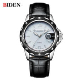 BIDEN Man Watch Stainless Steel Strap Watches Military Watch casual fashion  wristwatches Waterproof Watch man relogio masculino