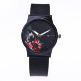 Black Flower Watch Women Watches Ladies 2019 Brand Luxury Famous Female Clock Quartz Watch Wrist Relogio Feminino Reloj Mujer