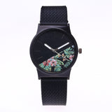 Black Flower Watch Women Watches Ladies 2019 Brand Luxury Famous Female Clock Quartz Watch Wrist Relogio Feminino Reloj Mujer