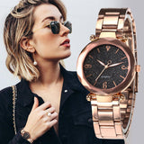 Personality Romantic Women Watches Best Sell Star Sky Dial Clock Luxury Rose Gold Bracelet Wrist Ladies Watches reloj mujer