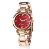 Personality Romantic Women Watches Best Sell Star Sky Dial Clock Luxury Rose Gold Bracelet Wrist Ladies Watches reloj mujer