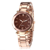 Personality Romantic Women Watches Best Sell Star Sky Dial Clock Luxury Rose Gold Bracelet Wrist Ladies Watches reloj mujer