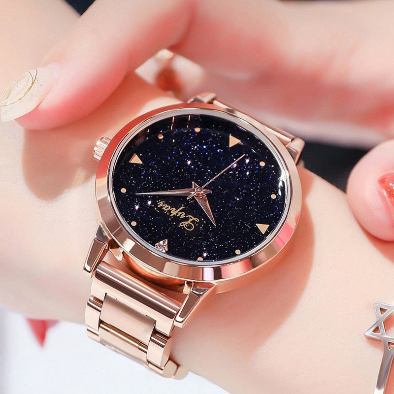 Women Dress Watches Rose Gold Stainless Steel Lvpai Brand Fashion Ladies Wristwatch Creative Quartz Clock Cheap Luxury Watches