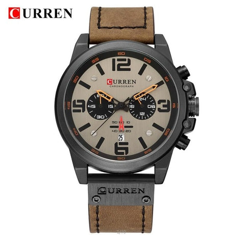 New CURREN 8314 Mens Watches Top Brand Luxury Men Military Sport Wristwatch Leather Quartz Watch erkek saat Relogio Masculino