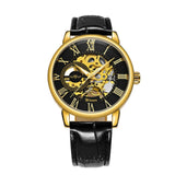 WINNER Official Golden Automatic Watch Men Steel Strap Skeleton Mechanical Skull Watches Top Brand Luxury Dropshipping Wholesale