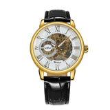 WINNER Official Golden Automatic Watch Men Steel Strap Skeleton Mechanical Skull Watches Top Brand Luxury Dropshipping Wholesale