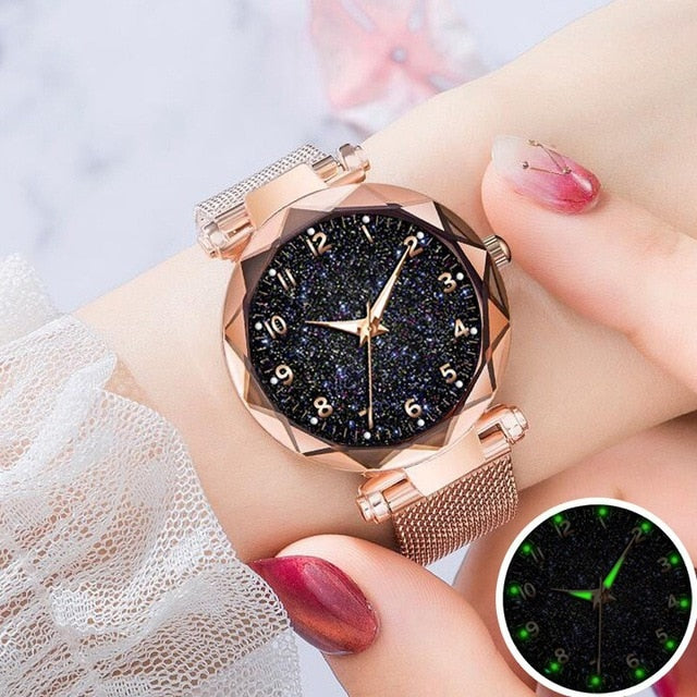 Luxury Women Watches Magnetic Starry Sky Female Clock Quartz Wristwatch Fashion Ladies Wrist Watch reloj mujer relogio feminino