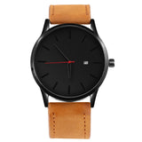 2019 Men Quartz Watch Relogio Masculino Military Sport Wristwatch Leather Strap Mens Reloj Complete Calendar Watches Homme Saati