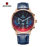 2019 New Fashion Color Bright Glass Watch Men Top Luxury Brand Chronograph Men's Stainless Steel Business Clock Men Wrist Watch