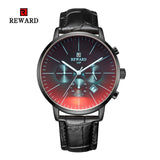 2019 New Fashion Color Bright Glass Watch Men Top Luxury Brand Chronograph Men's Stainless Steel Business Clock Men Wrist Watch