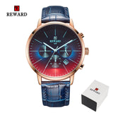 2019 New Fashion Color Bright Glass Watch Men Top Luxury Brand Chronograph Men's Stainless Steel Business Clock Men Wrist Watch