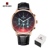 2019 New Fashion Color Bright Glass Watch Men Top Luxury Brand Chronograph Men's Stainless Steel Business Clock Men Wrist Watch