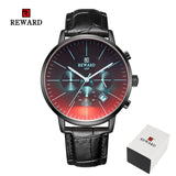 2019 New Fashion Color Bright Glass Watch Men Top Luxury Brand Chronograph Men's Stainless Steel Business Clock Men Wrist Watch