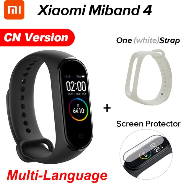 Original Xiaomi Mi Band 4 Original Newest Xiaomi Miband 4 Bracelet 3 colour Heart Rate Fitness 135mAh Color Screen Bluetooth 5.0