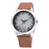 New Fashion Ladies Watch Womens Flower Casual Leather Analog Quartz Wrist Watches Quartz Clock Gifts Relogio Feminino 2019 Q60