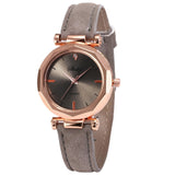 Hot Festival Gift Women Leather Watch Casual Luxury Analog Quartz Crystal Wristwatch Reloj de dama free shipping Drop Shopping W