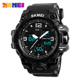 SKMEI New Fashion Men Sports Watches Men Quartz Analog LED Digital Clock Man Military Waterproof Watch Relogio Masculino 1155B