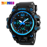 SKMEI New Fashion Men Sports Watches Men Quartz Analog LED Digital Clock Man Military Waterproof Watch Relogio Masculino 1155B