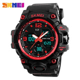 SKMEI New Fashion Men Sports Watches Men Quartz Analog LED Digital Clock Man Military Waterproof Watch Relogio Masculino 1155B