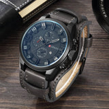 New CURREN Top Brand Luxury Mens Watches Male Clocks Date Sport Military Clock Leather Strap Quartz Business Men Watch Gift 8225