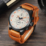 New CURREN Top Brand Luxury Mens Watches Male Clocks Date Sport Military Clock Leather Strap Quartz Business Men Watch Gift 8225