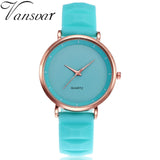 Vansvar Fashion Jelly Silicone Women Watches Luxury Brand Casual Ladies Quartz Clock Wristwatches Clock Montre Femme