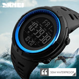 SKMEI Waterproof Mens Watches New Fashion Casual LED Digital Outdoor Sports Watch Men Multifunction Student Wrist watches