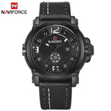 NAVIFORCE Top Luxury Brand Men Sports Military Quartz Watch Man Analog Date Clock Leather Strap Wristwatch Relogio Masculino