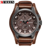 relogio masculino CURREN Watch Men Military Quartz Watch Mens Watches Top Brand Luxury Leather Sports Wristwatch Date Clock 8225