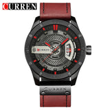 2018 Luxury Brand CURREN Men Military Sports Watches Men's Quartz Date Clock Man Casual Leather Wrist Watch Relogio Masculino