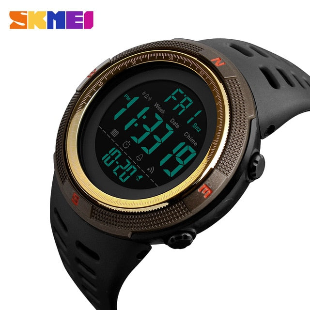 SKMEI Brand Men Sports Watches Fashion Chronos Countdown Men's Waterproof LED Digital Watch Man Military Clock Relogio Masculino