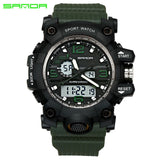 SANDA top luxury brand G style men's military sports watch LED digital watch waterproof men's watch Relogio Masculino