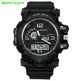 SANDA top luxury brand G style men's military sports watch LED digital watch waterproof men's watch Relogio Masculino