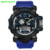 SANDA top luxury brand G style men's military sports watch LED digital watch waterproof men's watch Relogio Masculino