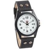 Brand men watch New mans clock Men's Date Leather Strap watches Sport Quartz Military Wristwatch relatio masculine 4 color