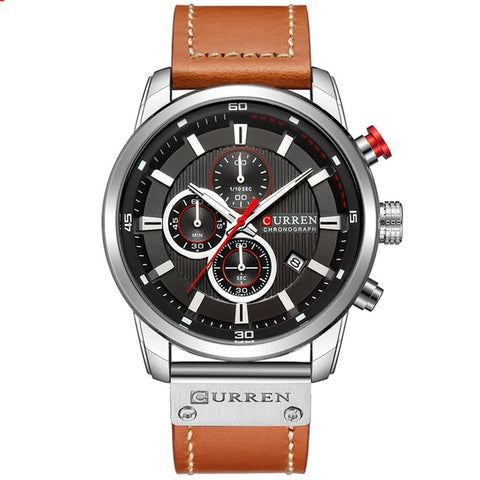 Curren Watch Top Brand Man Watches with Chronograph Sport Waterproof Clock Man Watches Military Luxury Men's Watch Analog Quartz