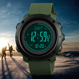 SKMEI Altimeter Barometer Thermometer Altitude Men Digital Watches Sports Clock Climbing Hiking Wristwatch Montre Homme 1418