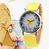 New Fashion Ladies Watch Womens Flower Casual Leather Analog Quartz Wrist Watches Quartz Clock Gifts Relogio Feminino 2019 Q60