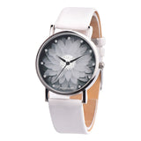 New Fashion Ladies Watch Womens Flower Casual Leather Analog Quartz Wrist Watches Quartz Clock Gifts Relogio Feminino 2019 Q60