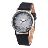 New Fashion Ladies Watch Womens Flower Casual Leather Analog Quartz Wrist Watches Quartz Clock Gifts Relogio Feminino 2019 Q60