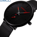 Crrju Watch Women And Men Watch Top Brand Luxury Famous Dress Fashion Watches Unisex Ultra Thin Wristwatch Relojes Para Hombre