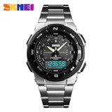 SKMEI Men Watch Fashion Quartz Sports Watches Stainless Steel Mens Watches Top Brand Luxury Business Waterproof Wrist Watch Men