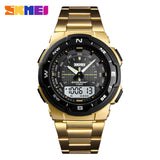 SKMEI Men Watch Fashion Quartz Sports Watches Stainless Steel Mens Watches Top Brand Luxury Business Waterproof Wrist Watch Men