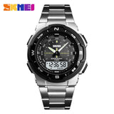 SKMEI Men Watch Fashion Quartz Sports Watches Stainless Steel Mens Watches Top Brand Luxury Business Waterproof Wrist Watch Men